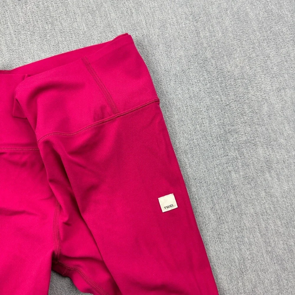 Vuori Leggings Womens Medium Pink Allthefeels High Rise Yoga Gym Stretch VW4018
